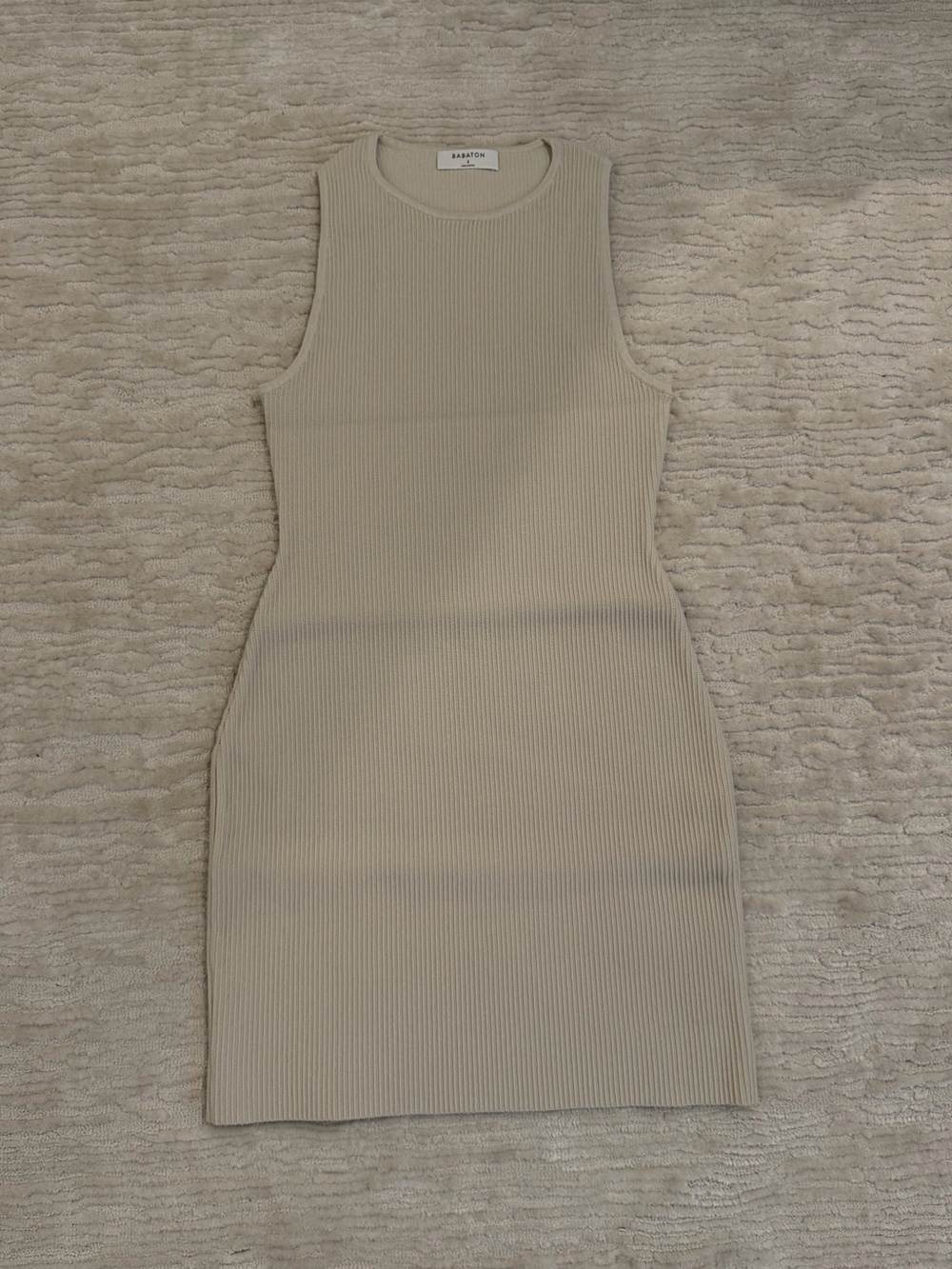 Aritzia sculpt knit racer mini dress